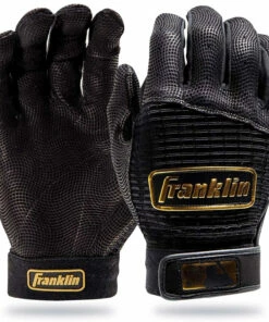Deals ✔️ Franklin Pro Classic Adult Batting Gloves Black / Gold 🧨