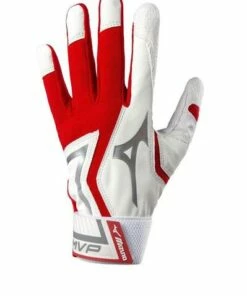 Flash Sale 🧨 Mizuno MVP Adult Batting Gloves 💯 -Red S titchesShop 330409 2