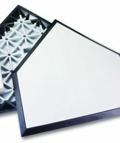 Cheapest ❤️ Home Plate with Rubber Anchor - Red Stitches 😀