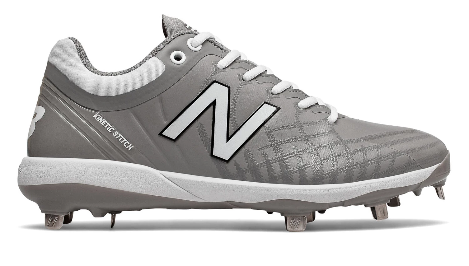 Best deal โค๏ธ New Balance L4040TG5 Metal Cleats Grey with White ๐ 1 Best deal โค๏ธ New Balance L4040TG5 Metal Cleats Grey with White ๐