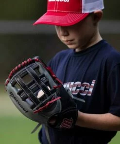 New 😍 Marucci Caddo 12 Inch Youth ⚾ Baseball Glove 🔔 -Red S titchesShop MFGCADD1200 3