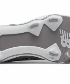 Brand new 🧨 New Balance PL4040V5 TPU Moulded Cleats Grey with White 🌟 -Red S titchesShop PL4040G5 3