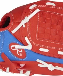 Promo 👏 Rawlings Player Series 9 Inch Youth Glove 😀 -Red S titchesShop PL91SR 2