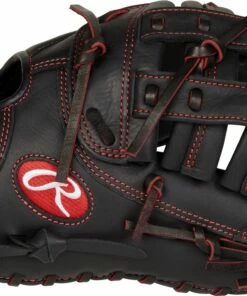 Flash Sale 💯 Rawlings R9 Youth Pro Taper First Base Mitt 💯 -Red S titchesShop R9YPTFM16B 2
