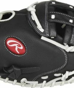 Flash Sale 🎁 Rawlings Shut Out 32.5 Inch Fastpitch Catchers Mitt 🥰 -Red S titchesShop RSOCM325BW 2