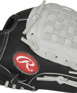 Promo ❤️ Rawlings Sure Catch 10 Inch Youth ⚾ Baseball Glove 👏 -Red S titchesShop SC100BGB 2