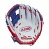 Discount 🧨 Wilson A200 10 Inch T-Ball Glove Royal/Red/White 🥰