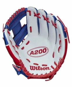 Discount 🧨 Wilson A200 10 Inch T-Ball Glove Royal/Red/White 🥰