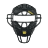 Best Sale 😀 Wilson Dyna Lite Umpire Steel Facemask - Black 🧨